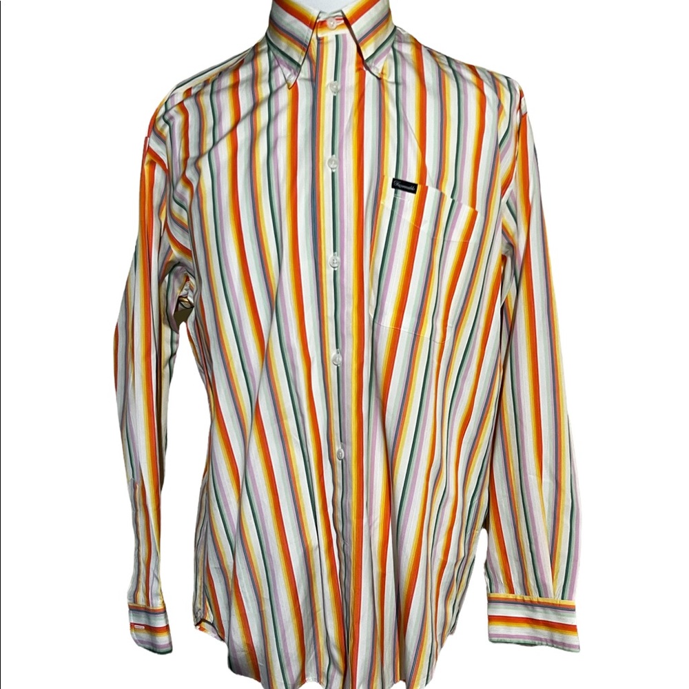 Faconnable Mens Dress Shirt Size Large Designed in Italy